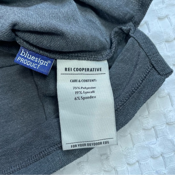 REI Long Sleeve Shirt XL Womens Athletic Hiking Boxy Drop Shoulder Gray - Picture 3 of 6